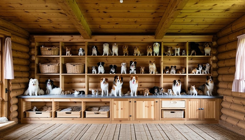 Regale mit Kleintierbedarf in der Hundehütte Oberstdorf Regale mit Kleintierbedarf in der Hundehütte Oberstdorf
